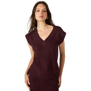 Steve Madden Women’s Remy Sweater Vest(Wine)