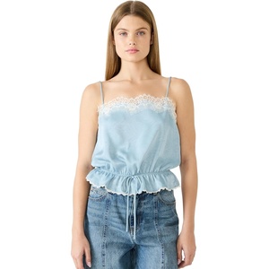 Steve Madden Women’s Roan Top(Dusty Blue)