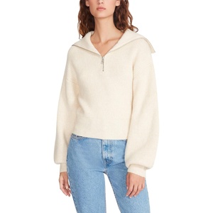 Steve Madden Women’s Rowan Pullover Sweater(Pristine Ivory)
