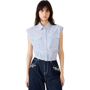 Steve Madden Women’s Scout Shirt(Navy Plaid)