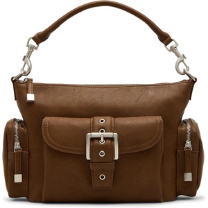 Steve Madden Women’s Steve Madden Andrew Cargo Shoulder Bag(Saddle)