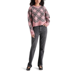 Steve Madden Women’s Steve Madden Apparel Becka Sweater(Pink)