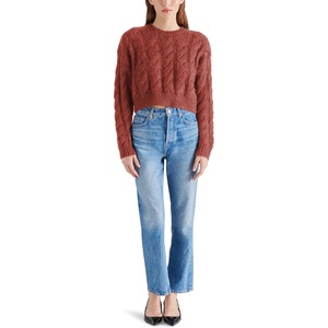 Steve Madden Women’s Steve Madden Apparel Ceronne Sweater(Red)
