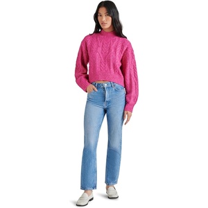 Steve Madden Women’s Steve Madden Apparel Marcie Sweater(Festival Fuschia)