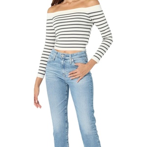 Steve Madden Women’s Steve Madden Apparel Ressi Sweater(Ivory Stripe)