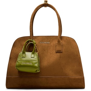 Steve Madden Women’s Steve Madden Harlii Faux Suede Satchel(Tan)