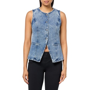 Steve Madden Women’s Wesley Top(Acidwash Denim)