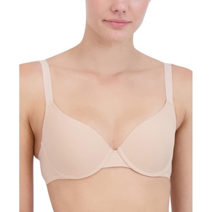 Steve Madden Women’s Women’s Demi Logo-Strap T-Shirt Bra(Rose Dust)