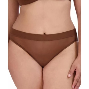 Steve Madden Women’s Women’s Mesh High-leg Bikini Underwear(Tiramisu)
