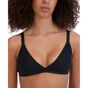 Steve Madden Women’s Women’s Triangle X-Back Lounge Bra(Black)