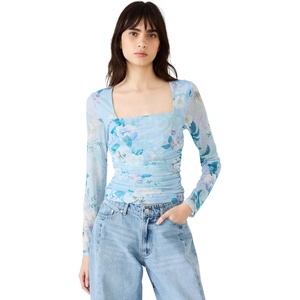 Steve Madden Women’s Zinia Knit Top(Bloom)