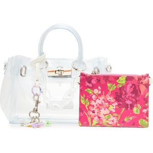 Steve Madden womens Steve Madden Gummy-M Clear Mini Satchel(Bgummy-m  Clear)