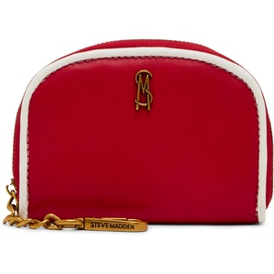 Steve Madden womens Steve Madden JADEZ Dome Zipper Pouch(BJADEZ-C RED)