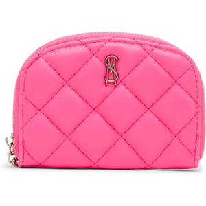 Steve Madden womens Steve Madden JADEZ Dome Zipper Pouch(Neon Pink)