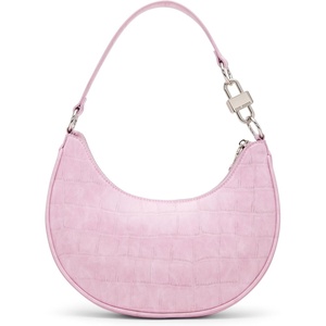 Steve Madden womens Steve Madden LOHAN Crescent Shoulder Bag(Blohan-p  Pink Croc)