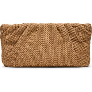 Steve Madden womens Steve Madden Palomaa Pleated Raffia Clutch(Bpalomaa  Natural)