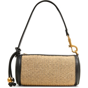 Steve Madden womens Steve Madden Priya Mini Barrel Bag(Bpriya-s  Black Natural)