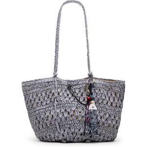 Steve Madden womens Steve Madden Tydes Raffia Shopper(Blue)