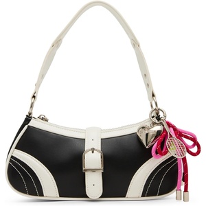 Steve Madden womens Steve Madden Veloce Shoulder Bag With Bag Charm(Bveloce – Black)