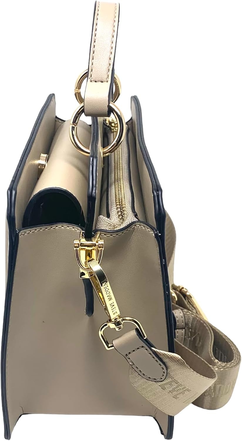 image:imageSteve Madden Womens Steve Madden Bevelyn Convertible Crossbody BagCrossbodyTimeless Taupe