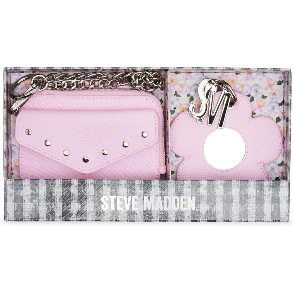 image:imageSteve Madden Blooms Wallet amp Flower Mirror Box SetPink