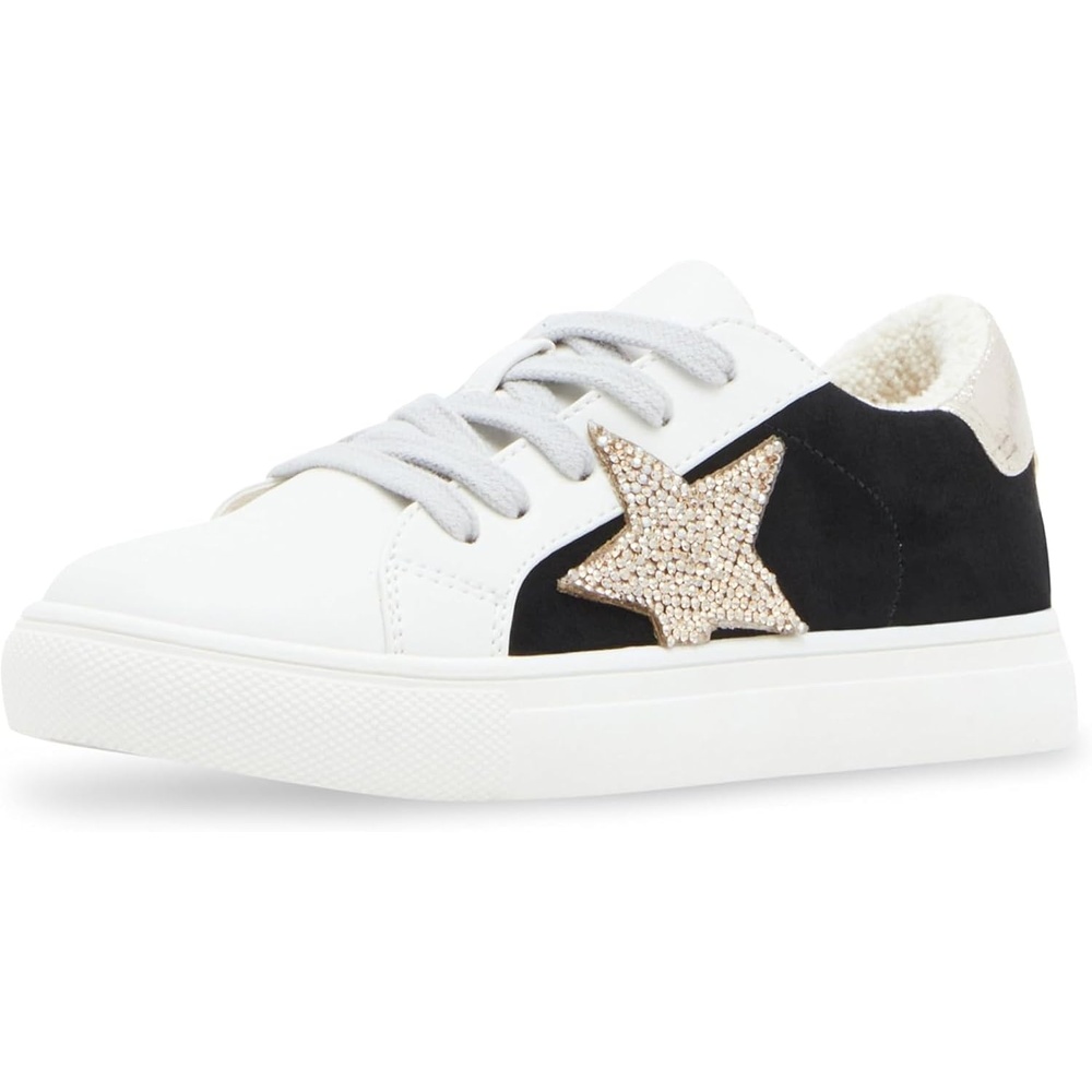 image:imageSteve Madden Girls Rezume SneakersBlackGold Rhinestone