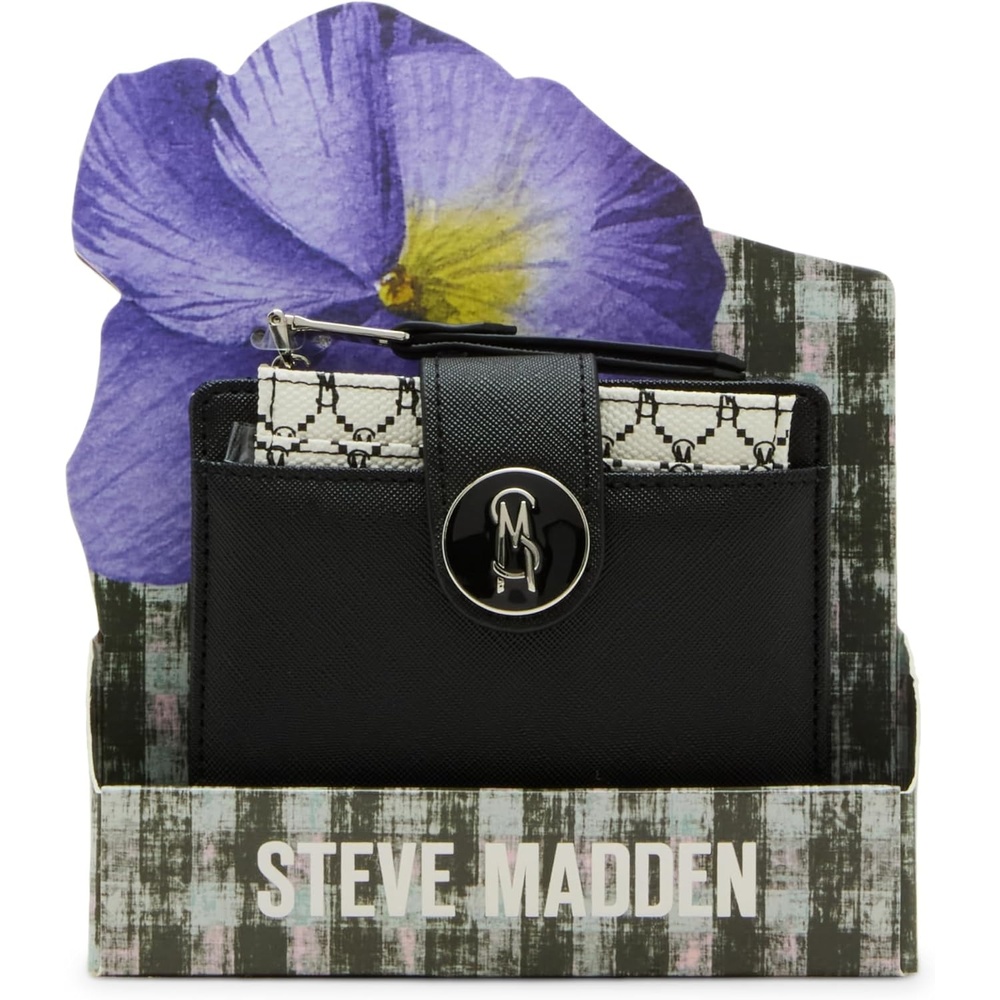 image:imageSteve Madden JadynF Bifold with Removable Card CaseBlack