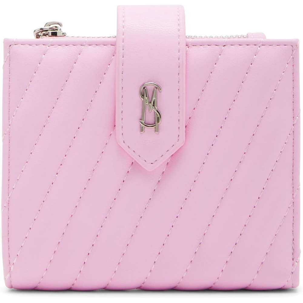 image:imageSteve Madden JemH Diagonal Quilted Bifold CardcasePink
