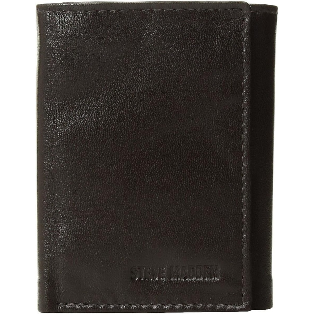 image:imageSteve Madden Mens Rfid Trifold Wallet With Id WindowBrown