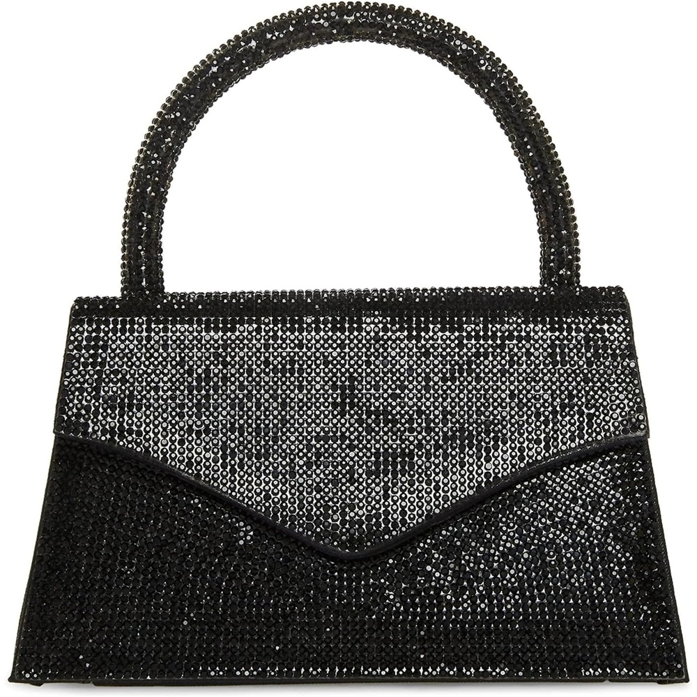 image:imageSteve Madden Womens Steve Madden Amina Rhinestone Mini Top HandleBlack
