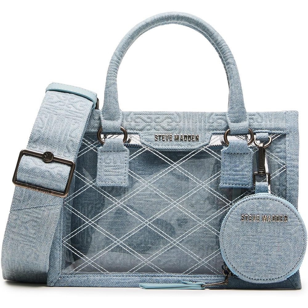 image:imageSteve Madden Womens Steve Madden Bcelene Clear Box Bag WPouchBlue