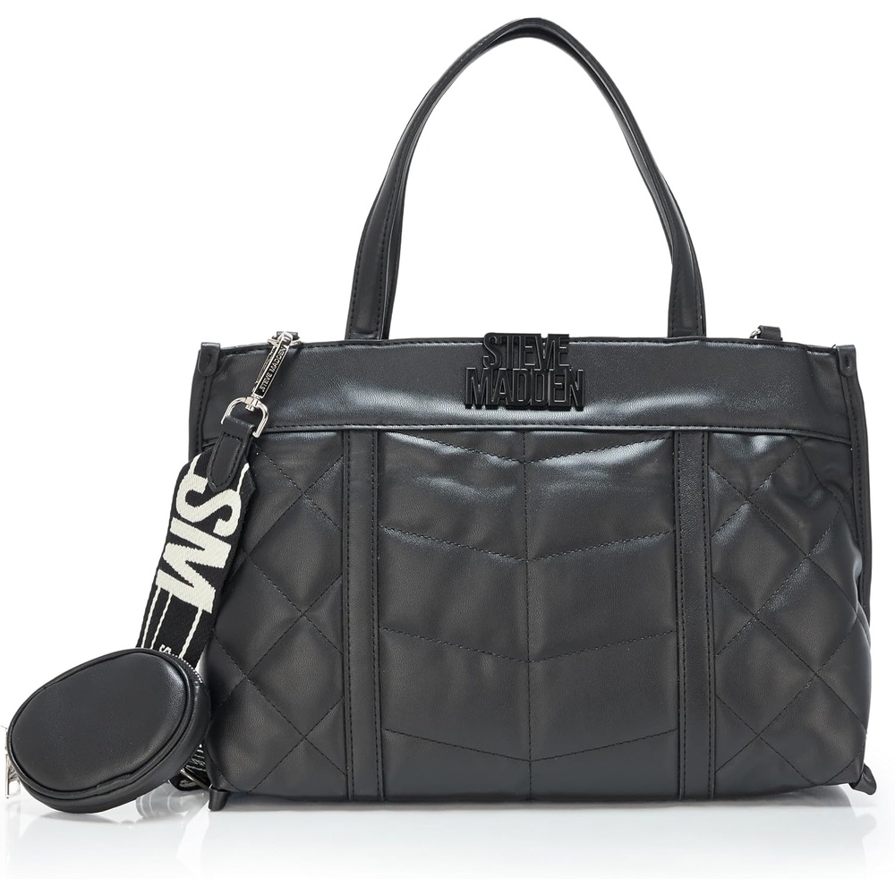 image:imageSteve Madden Womens Steve Madden Belia Chevron Quilted SatchelBlack