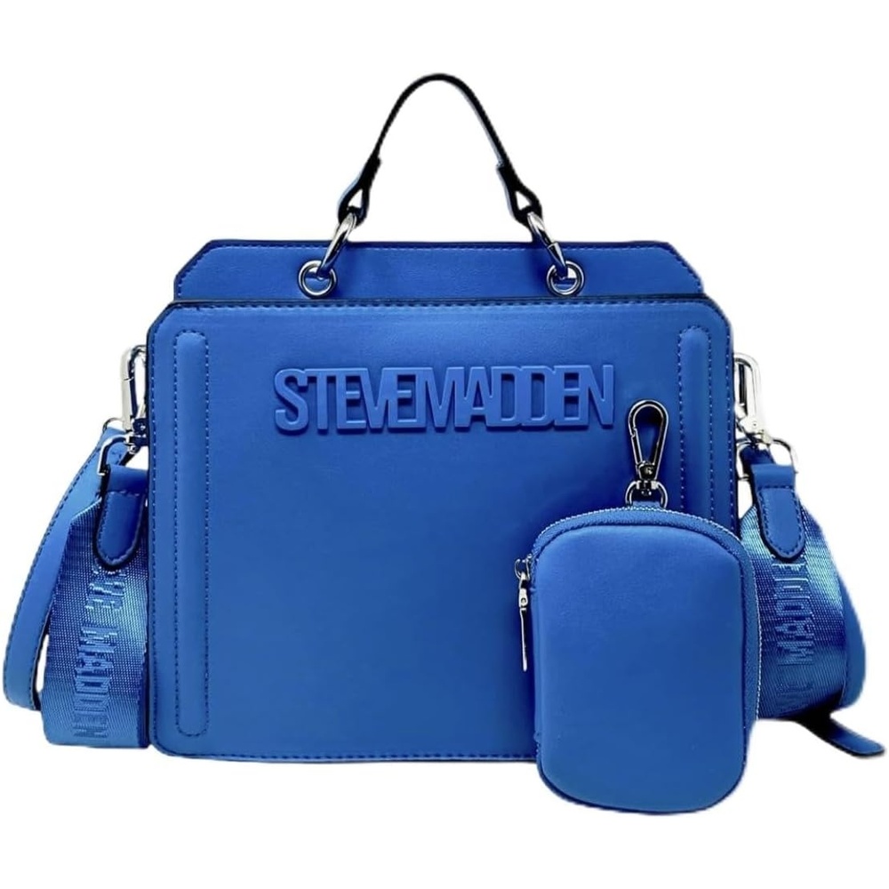 image:imageSteve Madden Womens Steve Madden Bevelyn Convertible Crossbody BagBlue Sapphire