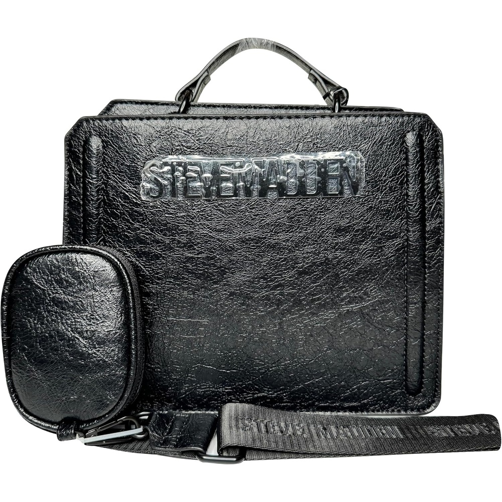 image:imageSteve Madden Womens Steve Madden Bevelyn Convertible Crossbody BagCrossbodyBlack
