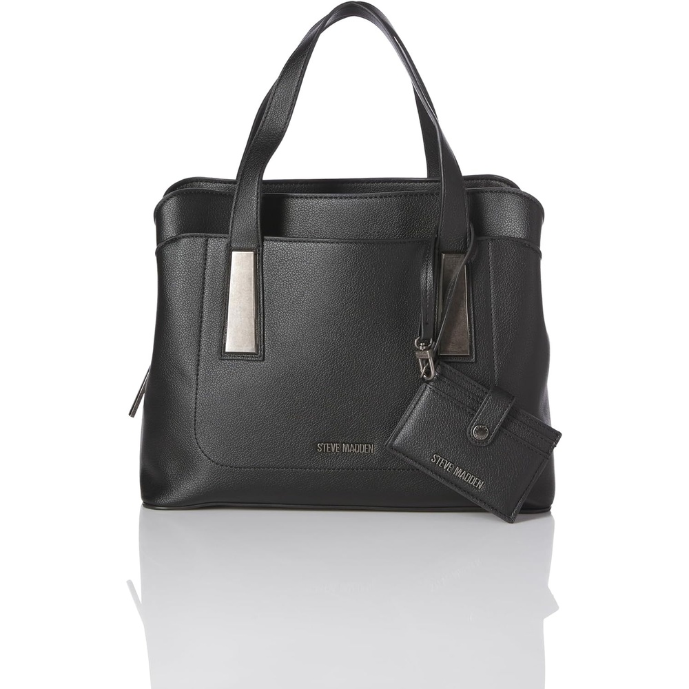 image:imageSteve Madden Womens Steve Madden Bgrammer Top Handle Satchel With Card CaseBlack