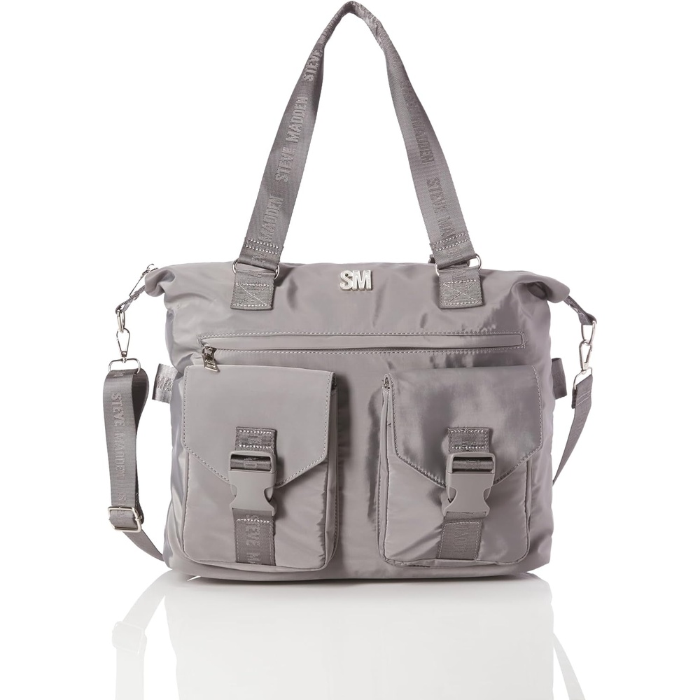 image:imageSteve Madden Womens Steve Madden Bkeera Nylon ToteGravity Grey