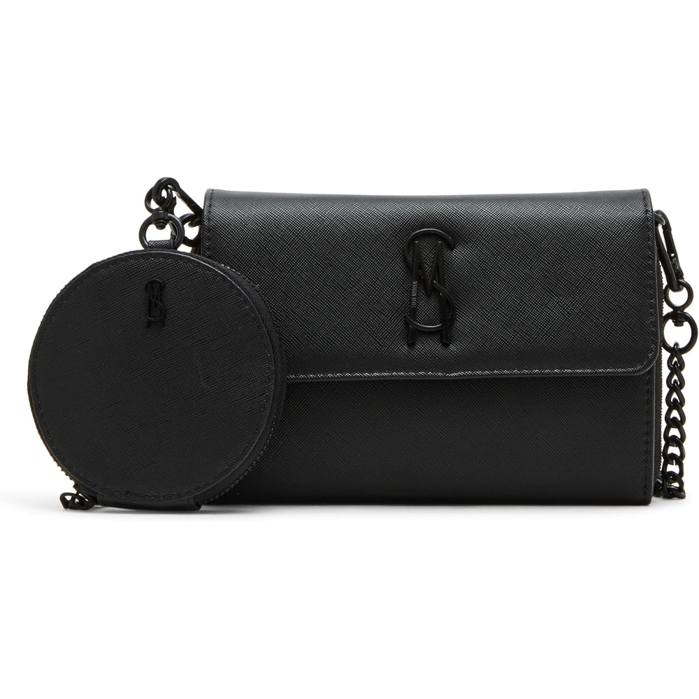 image:imageSteve Madden Womens Steve Madden Carina Wallet CrossbodySaffiano Black