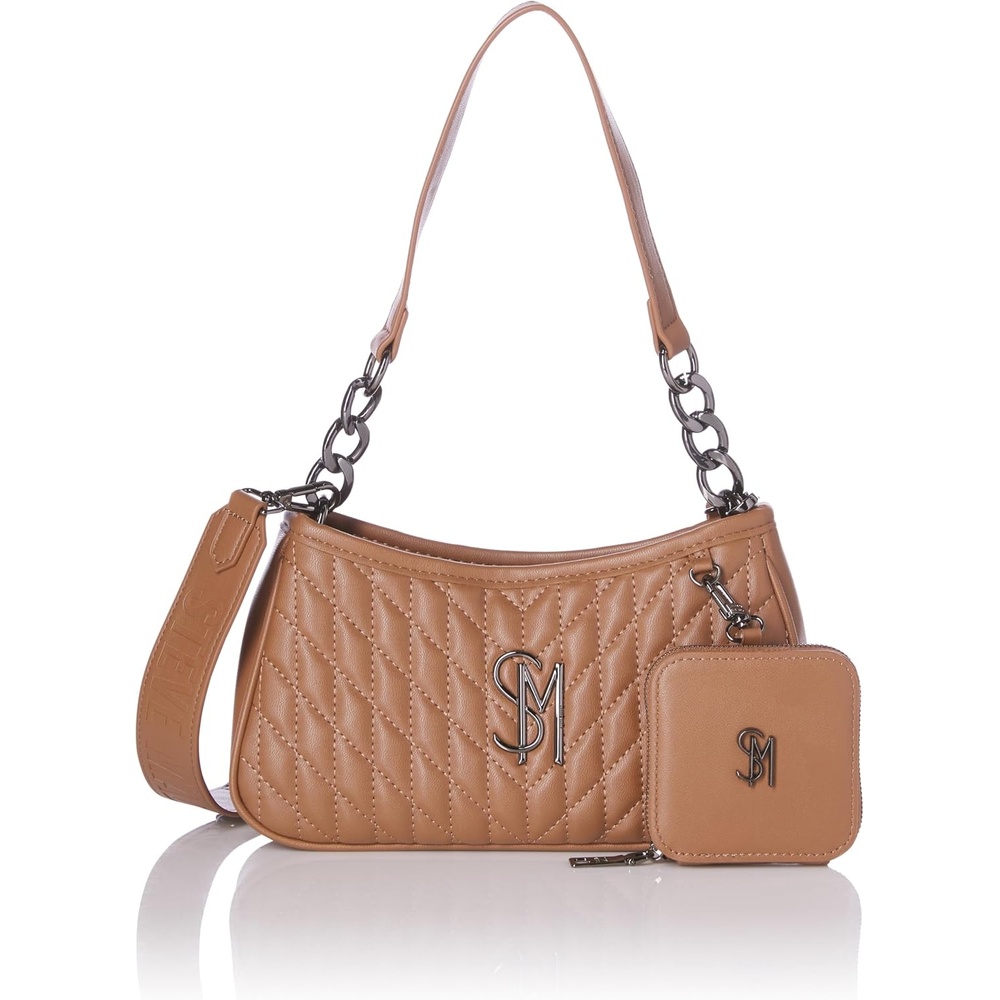 image:imageSteve Madden Womens Steve Madden Elodie Quilted CrossbodyBrown