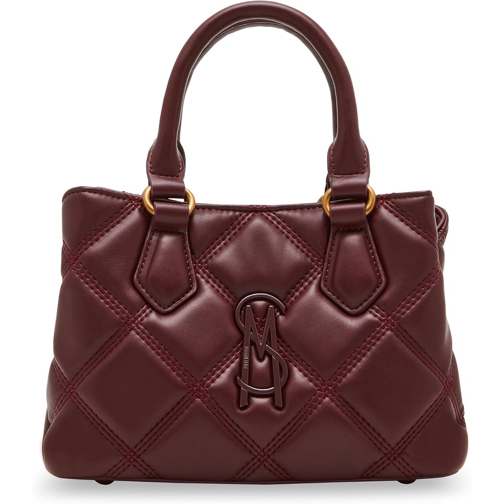 image:imageSteve Madden Womens Steve Madden Mickey Quilted Top Handle CrossbodyWine