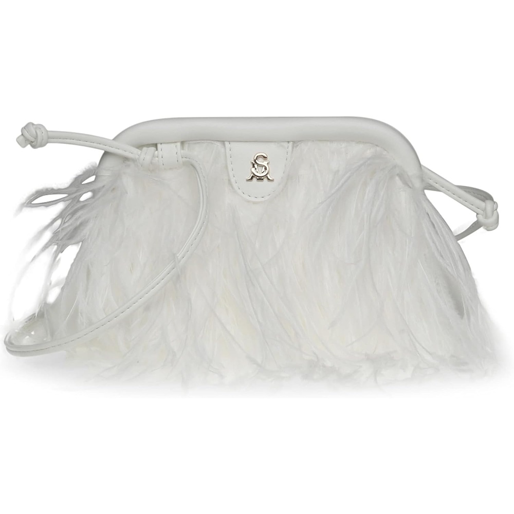 image:imageSteve Madden Womens Steve Madden Nikkid Feather Clutch Crossbody