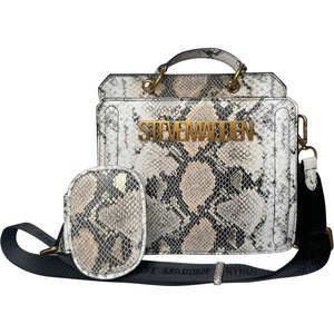 Steve Madden Bevelyn Metallic Snake Convertible Crossbody Bag