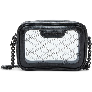 Steve Madden Bjelly Clear Quilted Stitch Camera Bag