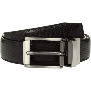 Steve Madden Boys’ Reversible Belt for Kids(Black/Brown/Perforated)