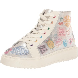 Steve Madden Girls’ Chipper(Silver Multi)