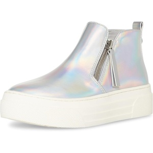 Steve Madden Girls’ Hummon(Silver Iridescent)