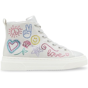 Steve Madden Girls’ Leahh(Silver Multi)