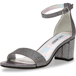 Steve Madden Girls Shoes Carrson Sandal(Pewter Iridescent)