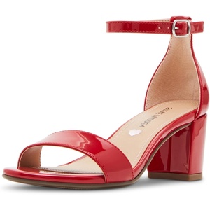 Steve Madden Girls Shoes Carrson Sandal(Red Patent)