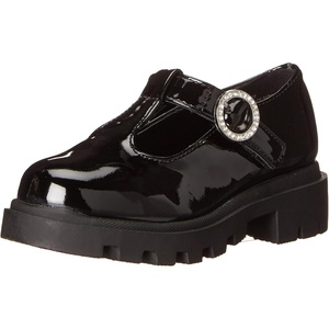 Steve Madden Girls’ Suzey(Black Patent)