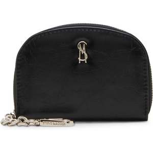 Steve Madden JADEZ Dome Zipper Pouch(Distressed Black)